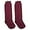 Burgundy, variant on Jefferies Socks Girl's Boy's School Uniform Cotton Knee High Socks 2 Pair Pack
