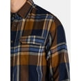 thumbnail image 4 of George Men's and Big Men's Flannel Shirt with Long Sleeves, Sizes XS-3XLT, 4 of 9