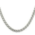thumbnail image 2 of 925 Sterling Silver Spiga Wheat Chain Styles Necklace 6 mm Round 24 inch, 2 of 4