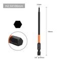 thumbnail image 1 of 1 Pcs Hexagon Screwdriver Bit Quick Change Driver Power Drill Length 100mm, 1 of 9