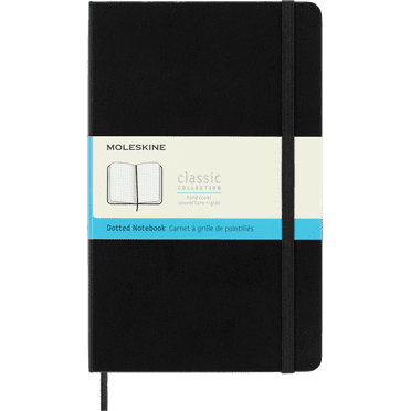 Moleskine Classic Notebook, Dotted, Hard Cover, Large (5" x 8.25"), Black