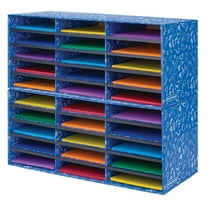 Bankers Box Classroom collection 30-Compartment Literature Organizers 28.5" x 12.375" Blue (3384401)
