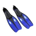 thumbnail image 2 of Diving TUO Professional Diving Fins Durable PP & TPR Long Flippers Dive Training Accessory Blue M, 2 of 7
