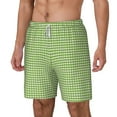 thumbnail image 2 of Gaeub Green Gingham Mens Swim Trunks Stretch Beach Shorts Quick Dry for Men Swim Shorts Swimwear with Pockets- X-Large, 2 of 9