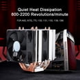 thumbnail image 2 of Refrigerador silencioso de CPU Heatpipe de 4 pines y 6 torres duales refrigeración por aire 800-2200 Revolution Heatpipe CPU Cooler, 2 of 8