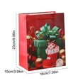 thumbnail image 3 of Lilixerw Christmas Paper Gift Bag,Santa Snowflake Print Xmas Bag for Holiday Present Wrapping,Xmas Tree Decoration,9x7Inch Red Handle Bag, 3 of 6