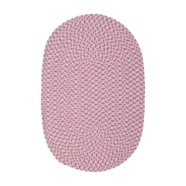 Colonial Mills Rug AY71R144X180 12 x 15 ft. Daybreak Kids Braided Rug  Passion Pink