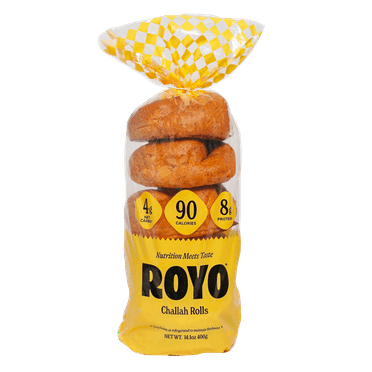 Royo Bread Co Low Carb Challah Rolls (6 Rolls)