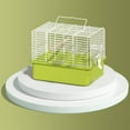 thumbnail image 4 of Bird Cage Detachable Lightweight Metal ABS Material Large Opening Bottom Mesh Ventilation Handle for Transporting Outdoor Use Easy to Clean Pet Bird Accessories, 4 of 7