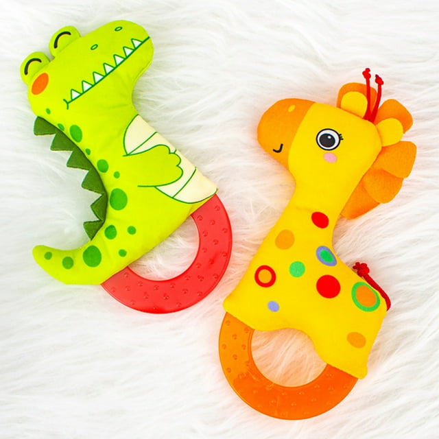 Travelwant Baby Soft Rattles Shaker , Infant Developmental Hand Grip Baby Toys , Cute Stuffed Animal with Sound for 3 6 9 12 Months and Newborn Gift