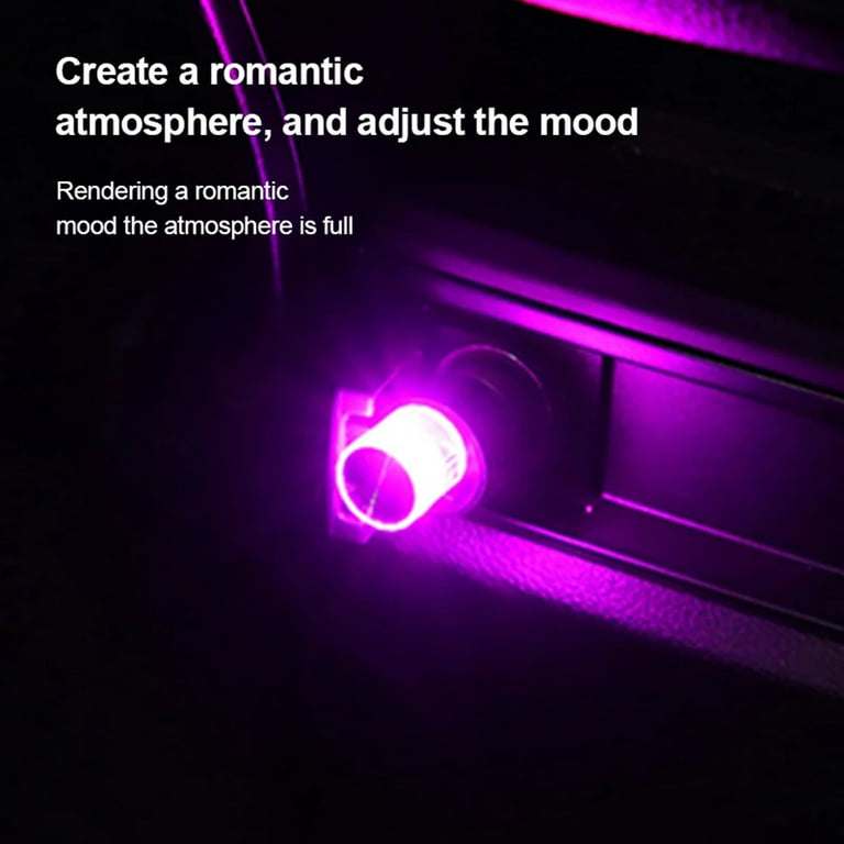 Mini RGB LED USB Car Interior Light Neon Atmosphere Ambient Lamp  Accessories 