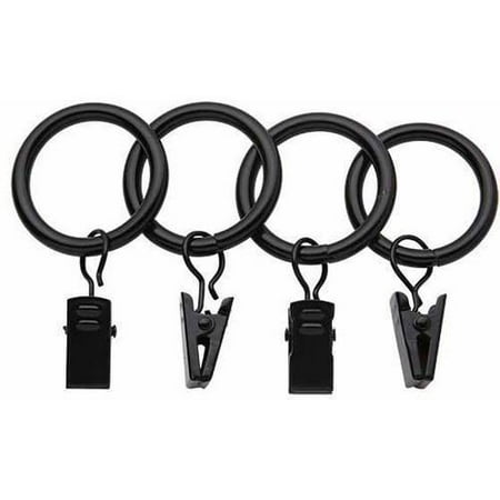 Bali 1 Curtain Rings With Clips Available In Multiple Colors