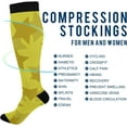 thumbnail image 4 of FREEAMG Stars Digital Paper Compression Socks for Women and Men, 1 Pair, 4 of 7