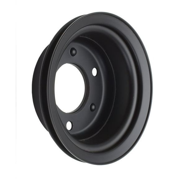 Trans-Dapt 8309 TDP8309 CRK PULLEY SNGL SBF BLK Fits select: 1966 FORD MUSTANG, 1966 FORD GALAXIE
