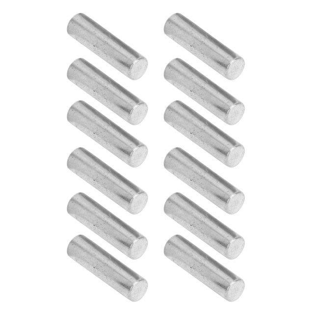 Pickup Magnet Slug Rod, Wear Resistant High Hardness Compact Size Fine Workmanship 12PCS Electric Guitar Pickup Rods For Stringed Instrument Silver,Gold