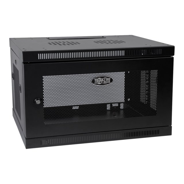 Tripp Lite 6U Wall Mount Rack Enclosure Server Cabinet Switch Depth Deep - Rack cabinet - wall mountable - black - 6U - 19"