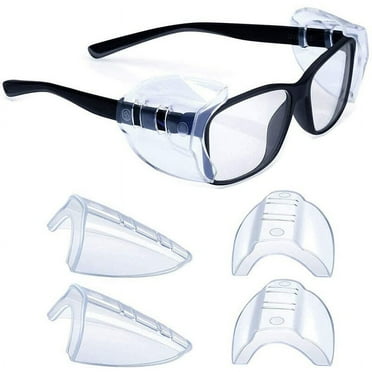 10 Pairs Pack Side Shields for Prescription Glasses Side Shields for Eye Protection, Easily Slip on Side Shields Eyeglasses, Fits Most Size Glasses