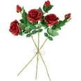 thumbnail image 4 of Northlight Real Touch™ Red Artificial Rose Stems, Set of 6 - 26", 4 of 9