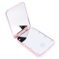 thumbnail image 1 of Magnifying Portable LED Makeup Mirror with 2 Sided Small Travel Cosmetic Mirror for Bright Lighted Makeup Area, 1 of 7