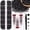 Black, variant on Resin Jelly Rhinestones for Crafting with B7000 Jewelry Glue, 1 Box Transparent AB Flatback Crystal with 3Pcs 10ml Glue, Bedazzling Non Hotfix Gems for DIY Tumblers Clothing Shoes Manicure