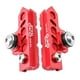 thumbnail image 1 of 2 pastillas de freno de bicicleta duraderas, para bicicleta de montaña de carretera, para llantas de fibra de carbono, anti Rojo, 1 of 8