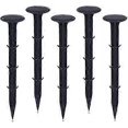 thumbnail image 1 of Plastic Garden Fixing Stakes,Stakes for Cloth Fixing Weed Control UV Protection (200pcs, Black), 1 of 5