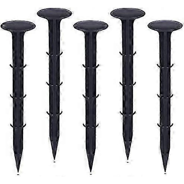 Plastic Garden Fixing Stakes,Stakes for Cloth Fixing Weed Control UV Protection (200pcs, Black)