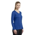 thumbnail image 4 of Sport-Tek Ladies Long Sleeve PosiCharge Competitor V Neck Tee-4XL (True Royal), 4 of 6