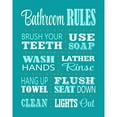 thumbnail image 3 of Robinson, Tamara 15x18 Black Modern Framed Museum Art Print Titled - Bathroom Rules, 3 of 5