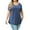 Beja Blue, variant on Women's Plus Size Tops Summer Short Sleeve Loose Fit Tunic Blouses Floral Flowy Shirts,1X/2X/3X/4X