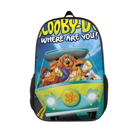 GYLJY25 Backpack, Scooby Printed Durable Polyester Backpack with Side Pockets for School, Travel & Daily Outdoor Use 17 inch
