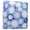 Blue and White Snowflake, variant on Photo Album 11.8x11.2 Inch Leather Cover Photo Book Scrapbooking Albums for Weddings Birthdays Anniversaries Watercolor Ink Splashes Pattern