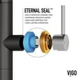 thumbnail image 2 of VIGO Edison Pro 20 in. Single Handle Pull Down Sprayer Kitchen Faucet in Stainless Steel and Matte Black-VG02052STMB, 2 of 15