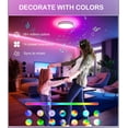 thumbnail image 4 of CLOUDY BAY 8 Inch LED Smart Flush Mount Ceiling Light,15W 2700-6500K CCT,2W RGB,Compatible with Alexa and Google Home Assistant,Pack of 2, 4 of 7