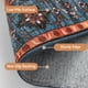 thumbnail image 5 of Sonoro Kate Alfombras de 2,5x8 para Salón Recámara, Alfombra Interior Boho Antideslizante Lavable a Máquina, Rojo-azul, 5 of 6