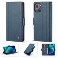 thumbnail image 1 of SaniMore for iPhone 14 Plus 6.7" 2022 Case, PU Leather Magnetic Flip Folio Shell with Card Holders RFID Blocking Kickstand Shockproof TPU Magnetic Closure Business Cover For iPhone 14 Plus, Blue, 1 of 10