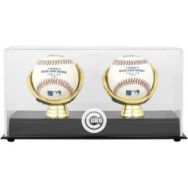 Chicago Cubs Gold Glove Double Baseball Logo Display Case