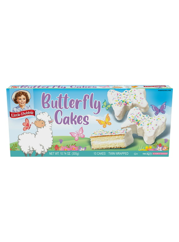 Little Debbie Butterfly Cakes Vanilla Snack Cakes, 10.74 oz