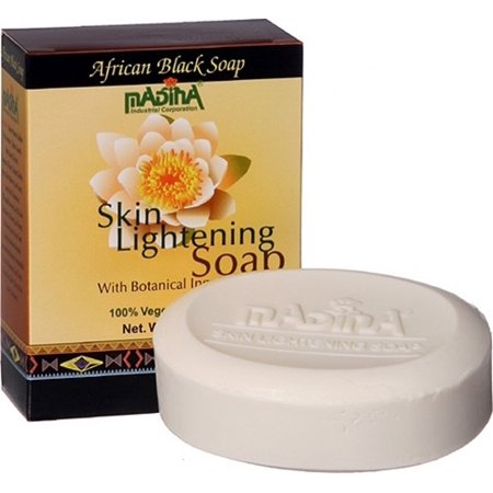 Madina Skin Lightening Botanical African Black Soap [2-Pack - 3.5