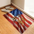 thumbnail image 3 of Firefighter Australian Shepherd Hero Rescue Fire Dept Fireman USA Flag Doormat Aussie Dog Lover Gifts Indoor Outdoor Welcome Mat - 02026, 3 of 5