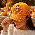 thumbnail image 4 of Trgacdwlo Thanksgiving Printed Baseball Cap for Men Women Fall Harvest Dad Hat Adjustable Happy Thanksgiving Holiday Hat for Autumn Party Daily Outdoor Wear, 4 of 5