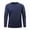 #02 Dark Blue 【Mix, Match & Rotate: Stock Up on Daily Colors】, variant on Men's Ice Silk T-Shirt Quick Dry, Long Sleeve Crewneck Athletic Top, Breathable Moisture Wicking Casual Tee, Gym Workout Running Daily Base Layer | TOPLIU,Black L