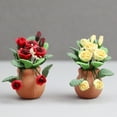 thumbnail image 3 of Kripyery Dollhouse Flower Realistic 1:12 Miniature Potted Plant Rose Model Decoration Photography Prop, 3 of 8