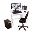 thumbnail image 4 of Escritorio y silla de computadora en miniatura a escala 1/12, juego de escritorio y silla de oficina en miniatura para manualidades DIY blanco, 4 of 9