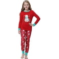 thumbnail image 4 of MyFav Matching Family Christmas Pajamas Set, Xmas Holiday PJs for Women/Men/Kids, Letter Printed Loungewear Sleepwear, 4 of 7