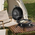 thumbnail image 6 of Electric Grill,Electric BBQ Grill with Temperature Control, Double Layer Design, 304 stainless,Portable Removable Grill Small Stove for Indoor and Outdoor BBQ,1600W (Black), 6 of 16