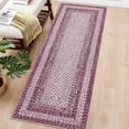 thumbnail image 2 of Ombre 2x8 Washable Rug 2x8 Runner Rug Braided Rug Laundry Room Rug Geometric Printed Pink Rug Kitchen Runner Rugs Modern Rug Runners for Hallways Non Slip Rug for Bedroom Kitchen Bathroom, 2 of 8