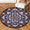 Multicolour 4, variant on CURLYOOT Round Rug 3ft Abstract Floral Area Rug, Washable Circle Mat Non Slip Floor Carpet Mat, Mandala Soft Indoor Rugs for Entryway Living Room Dining Room Bedroom