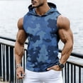 thumbnail image 2 of Gamivast Sun Protection Hoodie for Men Zip up Muscle Fit Sleeveless Sun Hoodie Lightweight Breathable Athletic Hoodie with Camo Pattern for Outdoor Wear, 2 of 8