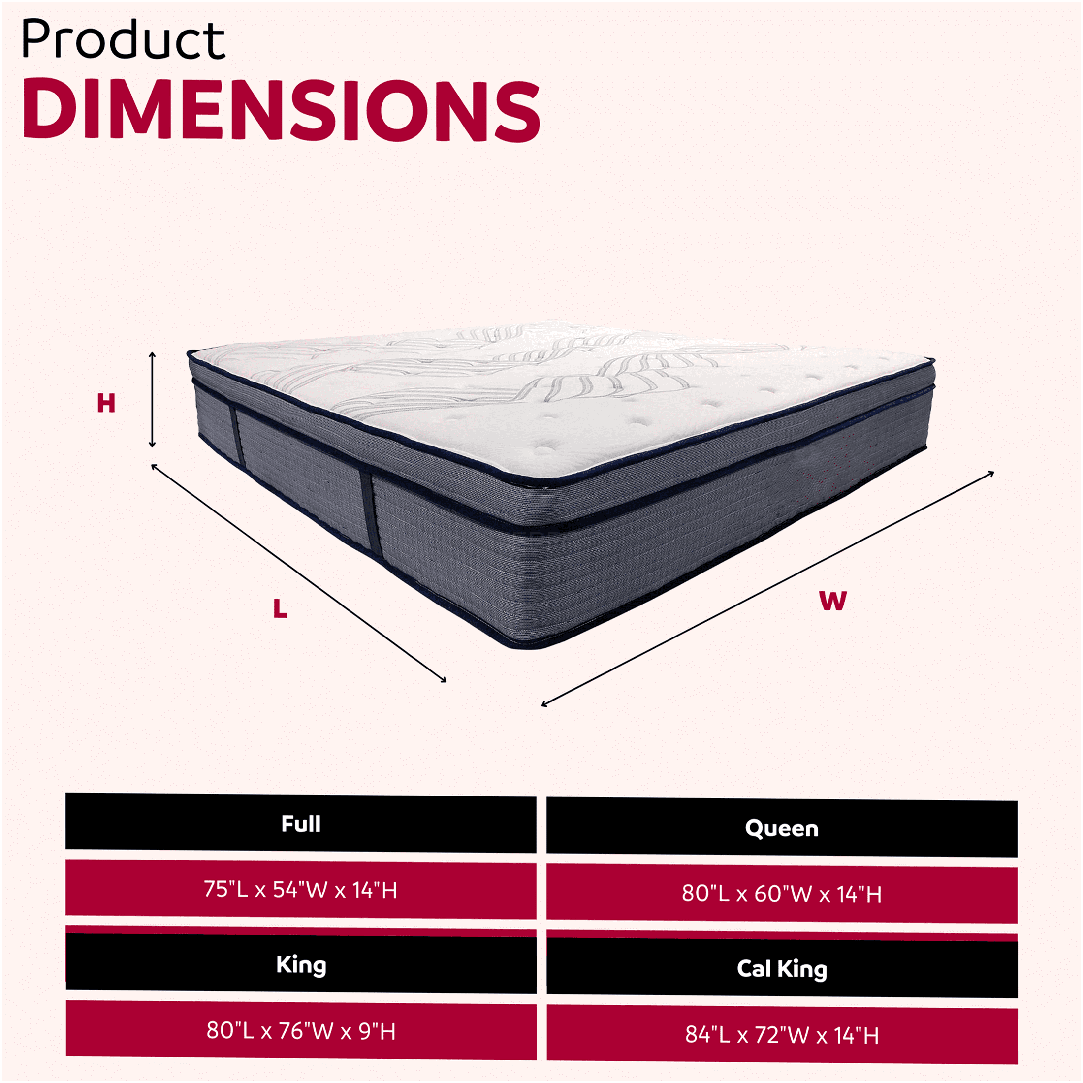 JERFIT 14 Inch King Hybrid Mattress, CertiPUR-US Certified, Medium Firm, Cooling Gel Memory Foam & Pocket Springs for Edge Support, Motion Isolation, Pressure Relief